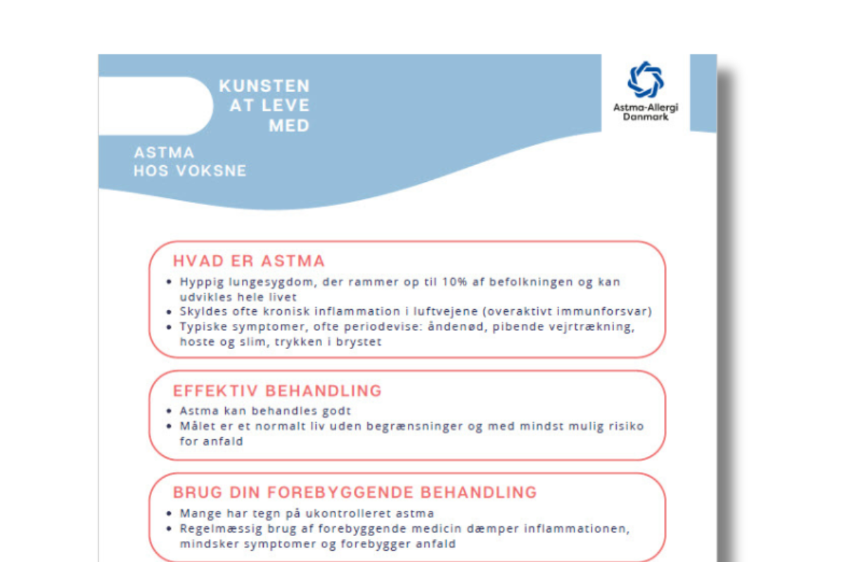 Handout om astma fra Kunsten at leve med