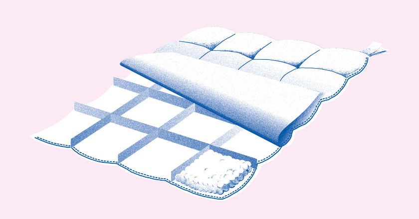 Illustration af dyne